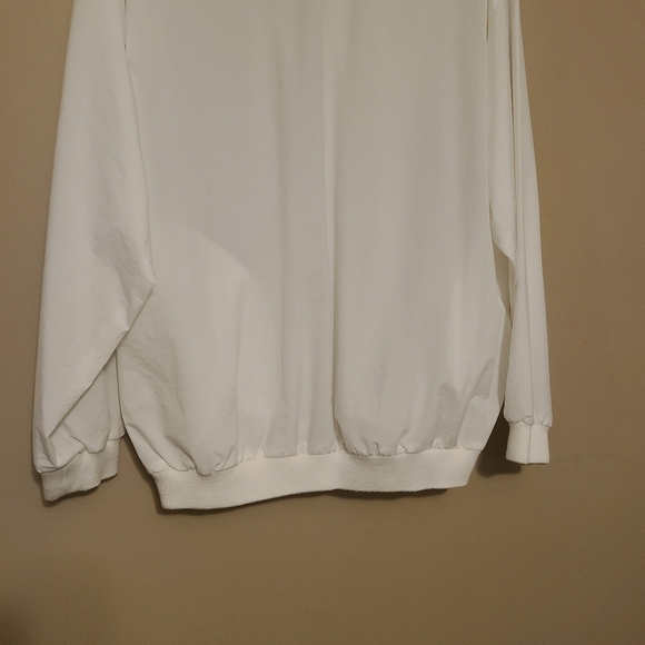 Jantzen Golf | Men's Vintage White Lightweight Crewneck Golf Jacket (Size Large) - Picture 13 of 15